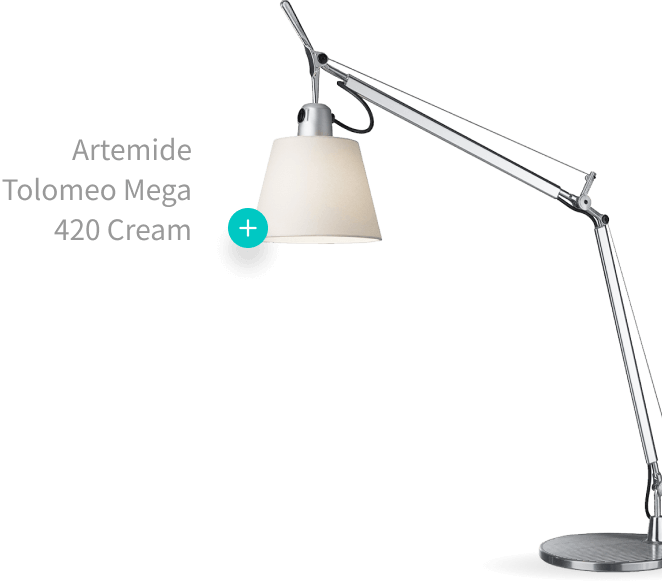 Artemide Tolomeo Mega 420 Cream